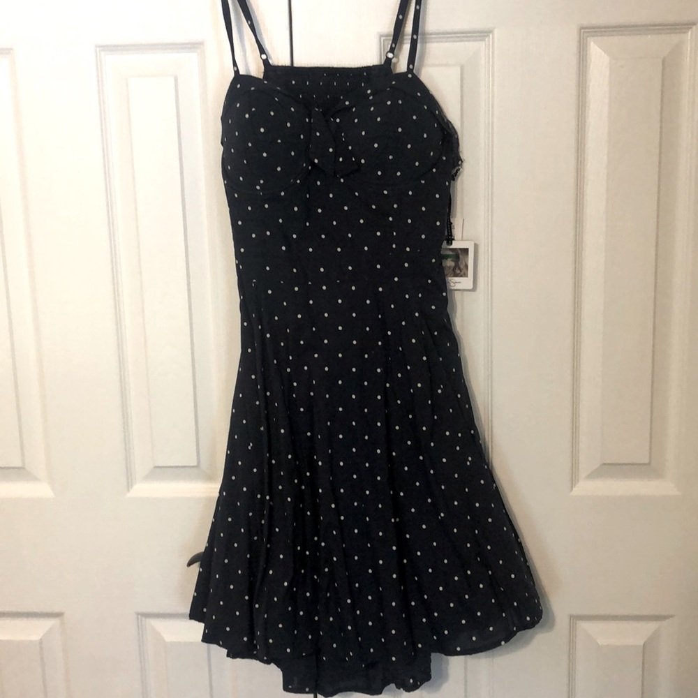 COPY - NWTS navy and white polka dot dress